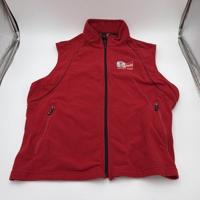 Coca Cola Winter Olympics Fleece Vest Red Vancouver 2010 XL