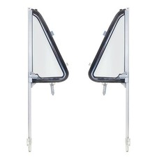 Complete Vent Window Assembly Chrome Frame Clear Pair Chevy C10 1964-1966