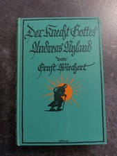 Ernst Wiechert Der Knecht Gottes Buch 1926 Berlin Jugendstil Grün 