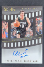 2022-23 Panini Noir Wally Szczerbiak Freeze Frame Signatures Gold Auto 25/25