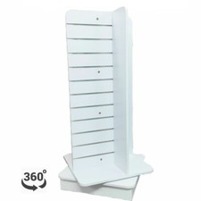 4 Way Rotated Slimline Slatwall Gondola Aluminium Inserts Display Area - 1.68m²