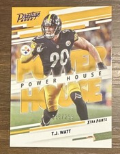 TJ WATT  2022 PANINI PRESTIGE STEELERS POWER HOUSE #PH-18 /299 -STEELERS!!