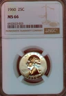 1960 Silver Washington Quarter NGC MS66