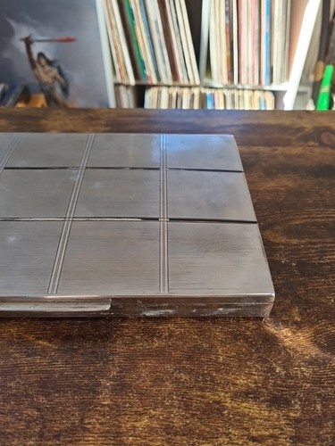 Large Vintage Art Deco Chrome Metal Cigarette/Cigar Holder Case 9" X 6" X 0.8" - Picture 3 of 10