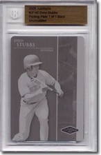 2006 Drew Stubbs Rookie Printing Press Plate RC BGS 1/1