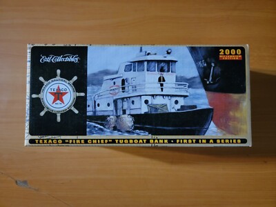 Vintage Ertl Texaco 2000 Edition FIRE CHIEF Schlepptugboot Bank 1. Serie NEU OVP