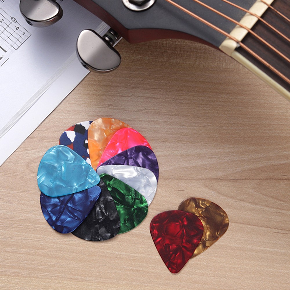 Ultra-thin Guitar Picks Heart Celluloid Plectrums Colorful Love Variety Pack