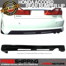 Fits 98-02 Honda Accord Sedan JDM Style Rear Bumper Lip Diffuser Unpainted PU