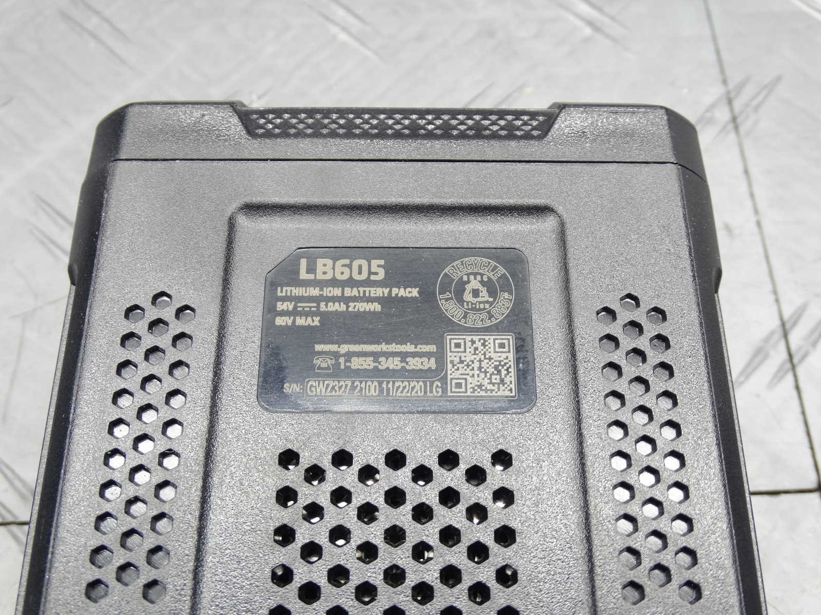 Greenworks Ultrapower 60V 5Ah Battery - Used/Resale For 60BA05/LB6051 Tool Range