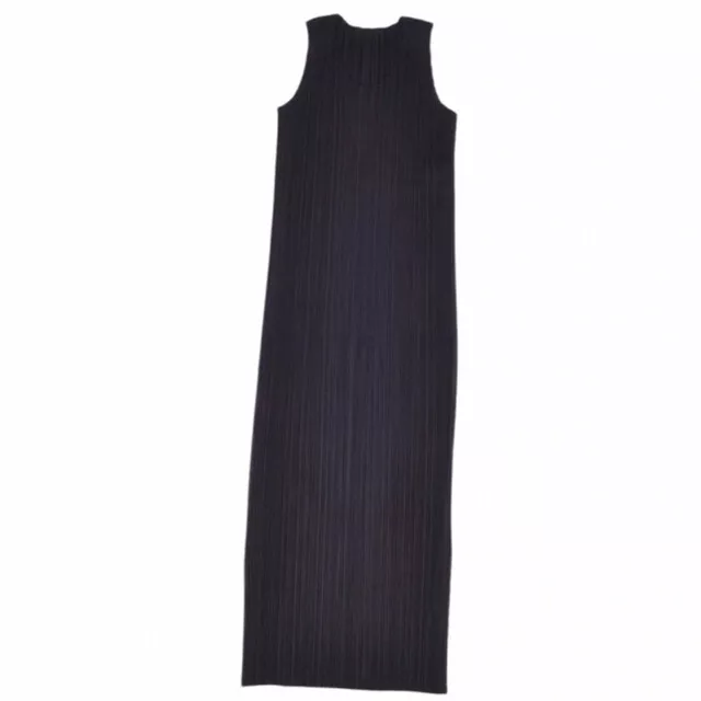 Issey Miyake pleats please sleeveless dress size 3 black