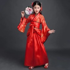 Chinese Dress Children Kimono Traditional Ethnic Students Chorus Dance Costume