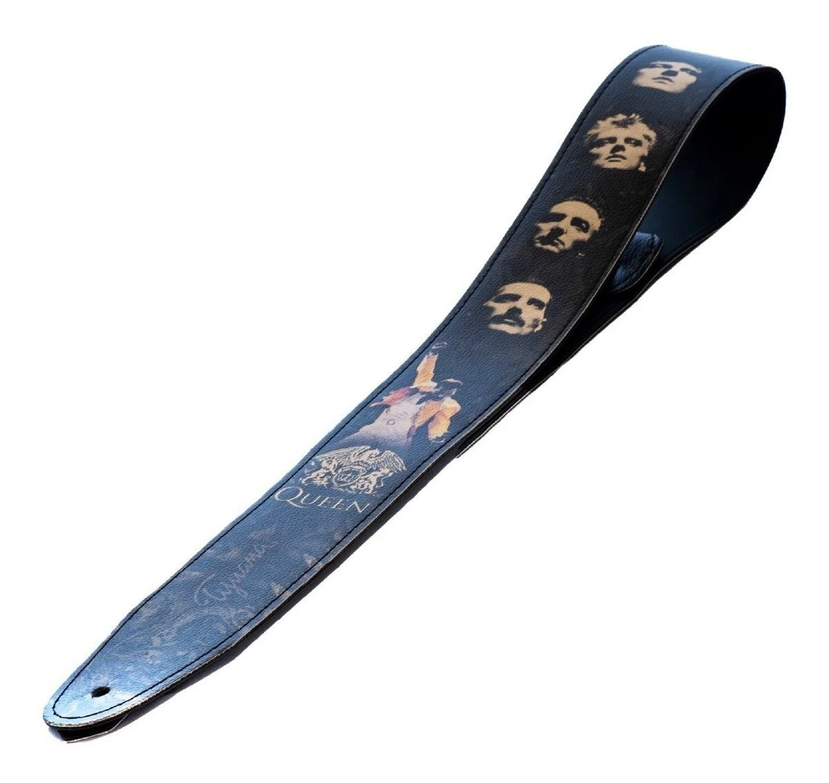 QUEEN Freddie Mercury GUITAR BASS STRAP ECO LEATHER ADJUSTABLE FEDEX