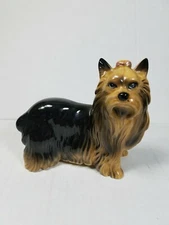 Yorkshire Terrier Yorkie Dog Pink Bow Coopercraft England 4" Tall approx 