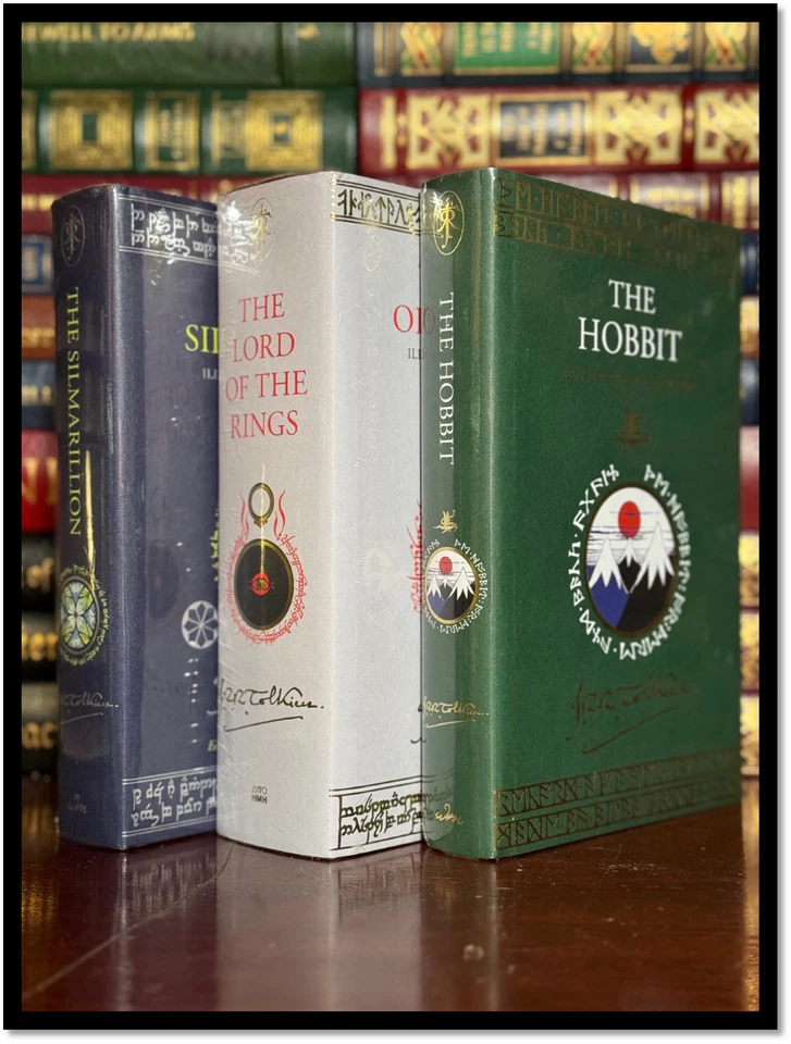 Hobbit Lord of Rings Silmarillion Illustrated Tolkien Sealed Hardback Rune Edges - Image 2 of 3