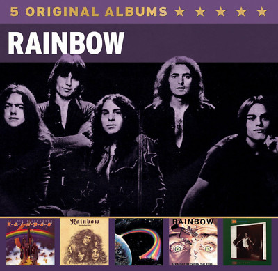 RAINBOW - 5 ORIGINAL ALBUMS 5 CD Down ot Earth Long Live RnR Bent out of Sha NEU