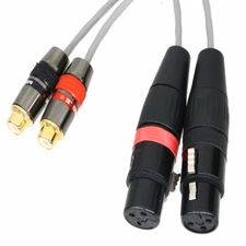 1set RCA F to XLR 3Pin jack interconnect cable L2B2AT for Mark Levinson Madrigal