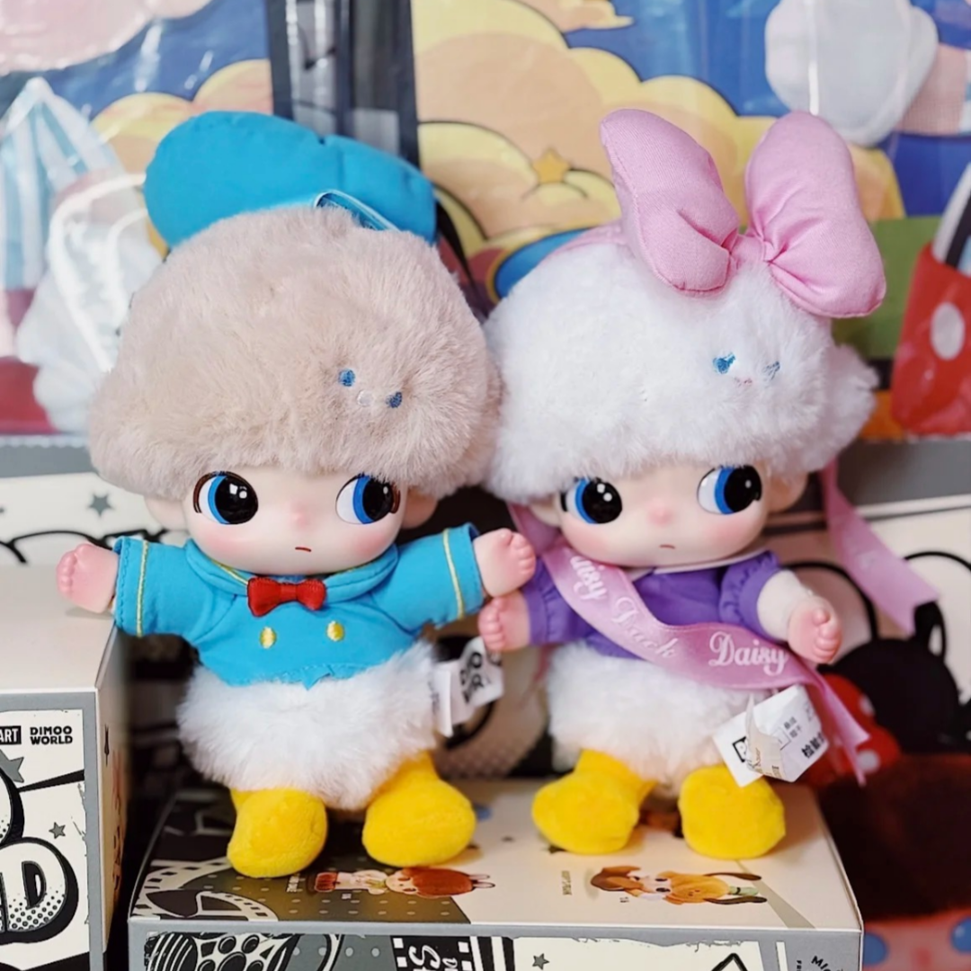 POPMART DIMOO WORLD DISNEY ぬいぐるみキー ドナルド POP MART DIMOO WORLD Disney Series Vinyl Plush Toy Keyring