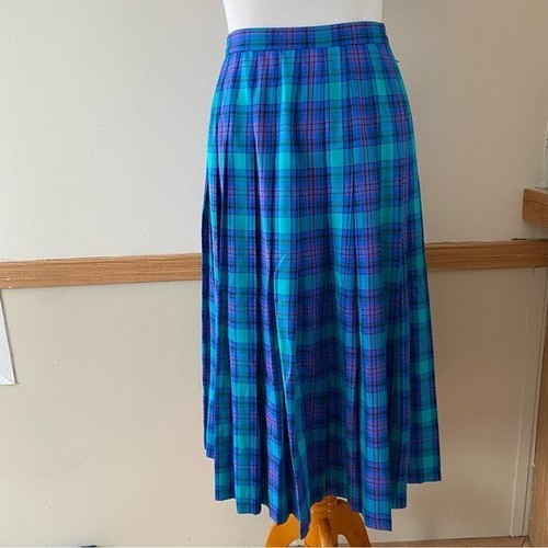 Vintage Pendleton Sophisticates Plaid Midi Skirt … - image 1