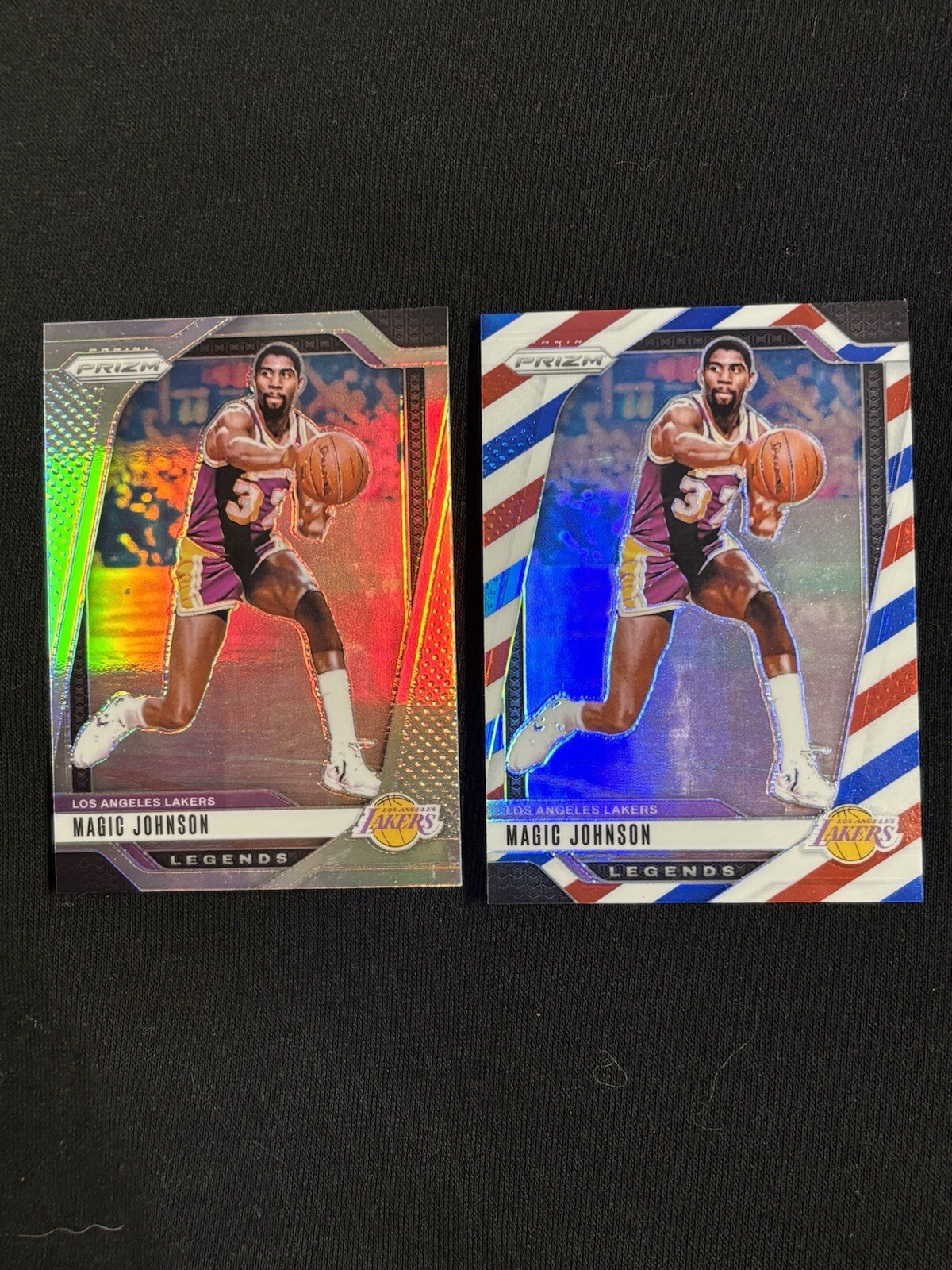 24-25 Panini Prizm Magic Johnson #294 Silver & Red white blue prizms 