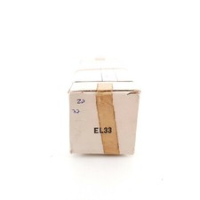 1 X EL33 TUBE. MULLARD. SMOKED GLASS. DUAL D-G. 1950s. 77 . CG ENA