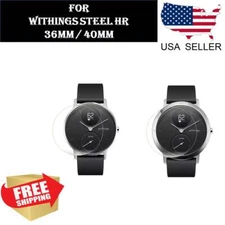 2 pcs Screen Protector TPU Clear Film for Withings Steel HR Smartwatch 36mm 40mm