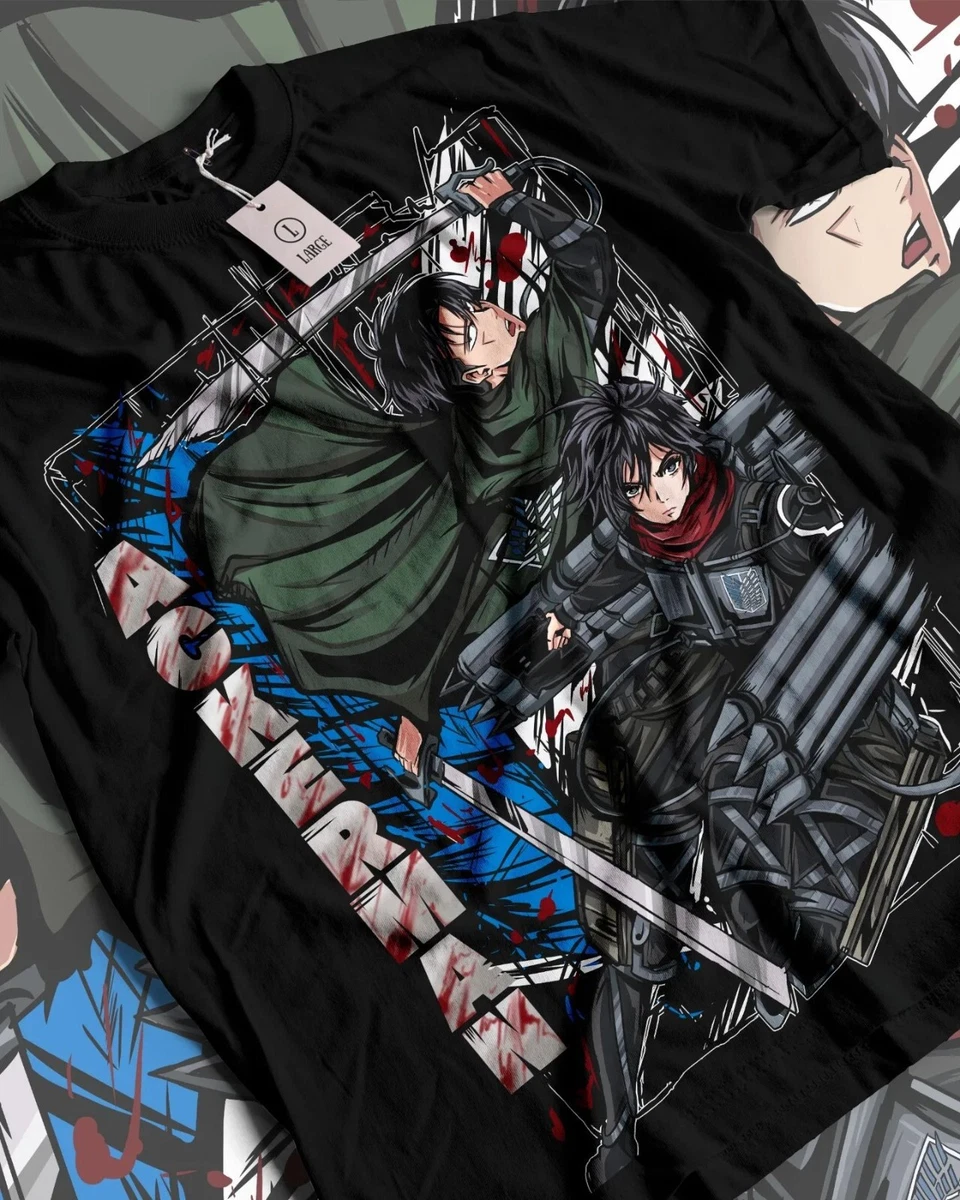 Attack on Titan Levi Shingeki No Kyojin Anime AOT Tshirt T-Shirt Tee ALL  SIZES