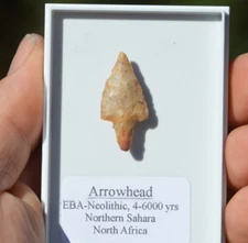 GENUINE prehistoric,  Flint ARROW HEAD, Neolithic to early bronze age, #25