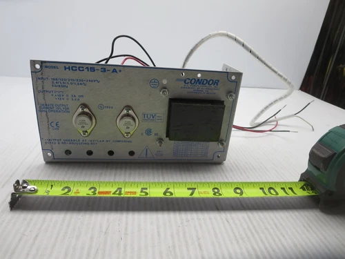 Condor HCC15-3-A+ DC PowerSupply In 100-240VAc Out +/- 15 Or 12VDc Used SeePics