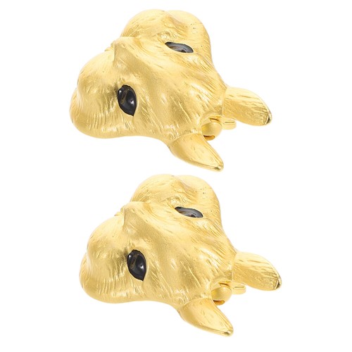 2 Pcs Retro -Kaninchenbrosche Fräulein Häschen-Brosche-Abzeichen - Zdjęcie 7 z 12