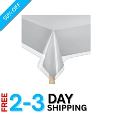 Elegant Crystal Clear Table Protector - 60" x 120" Heavy Duty Vinyl Cover