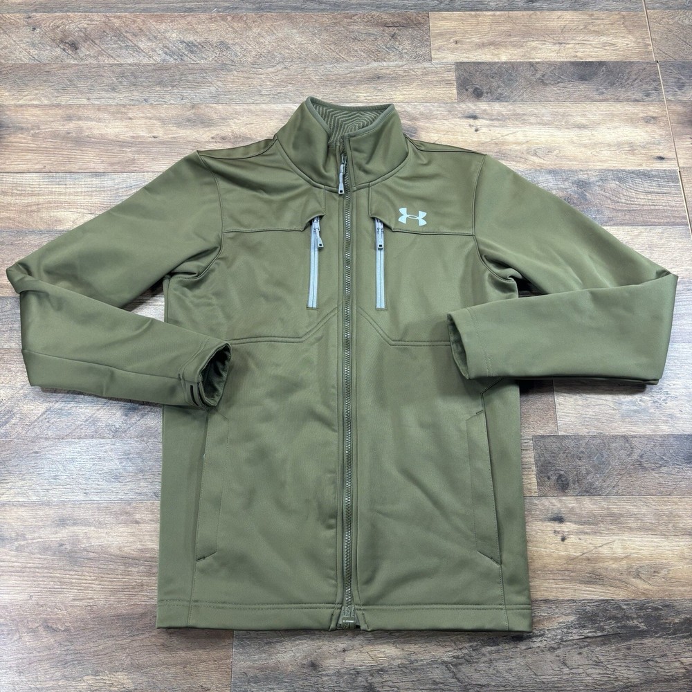 Under Armour Storm ColdGear Infrared Shield Softshell Jacket Men's Small Green