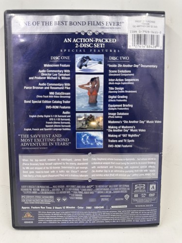 Die Another Day 007 (DVD, 2002, 2-Disc Set, Special Edition Full Screen) - Picture 2 of 4