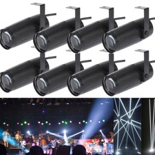 8X Disco Ball Pin Spot Light White LED Stage Lighting Beam Spotlight Club Party