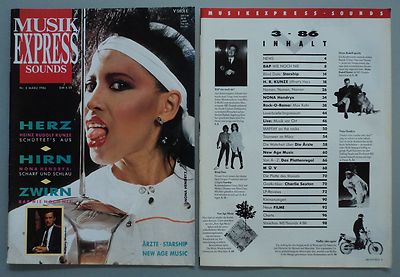 NONA HENDRYX  -  Clipping/Bericht aus dem Jahr 1986  -  Musikzeitschrift