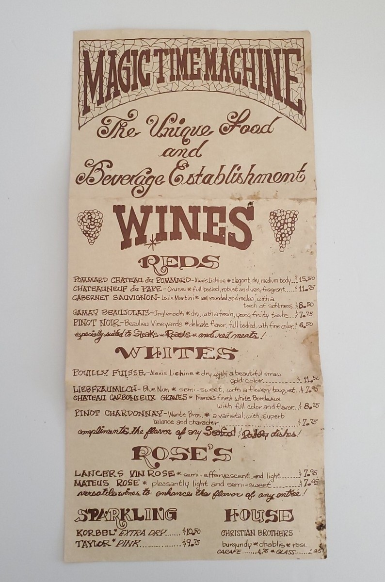 Magic Time Machine Menu