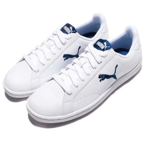 puma smash cat l white sneakers