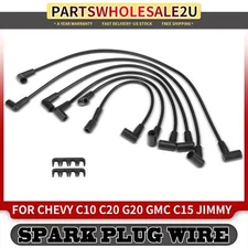6pcs Spark Plug Wire Set for Chevrolet Impala C10 C20 Camaro G10 K10 4.1L 4.8L