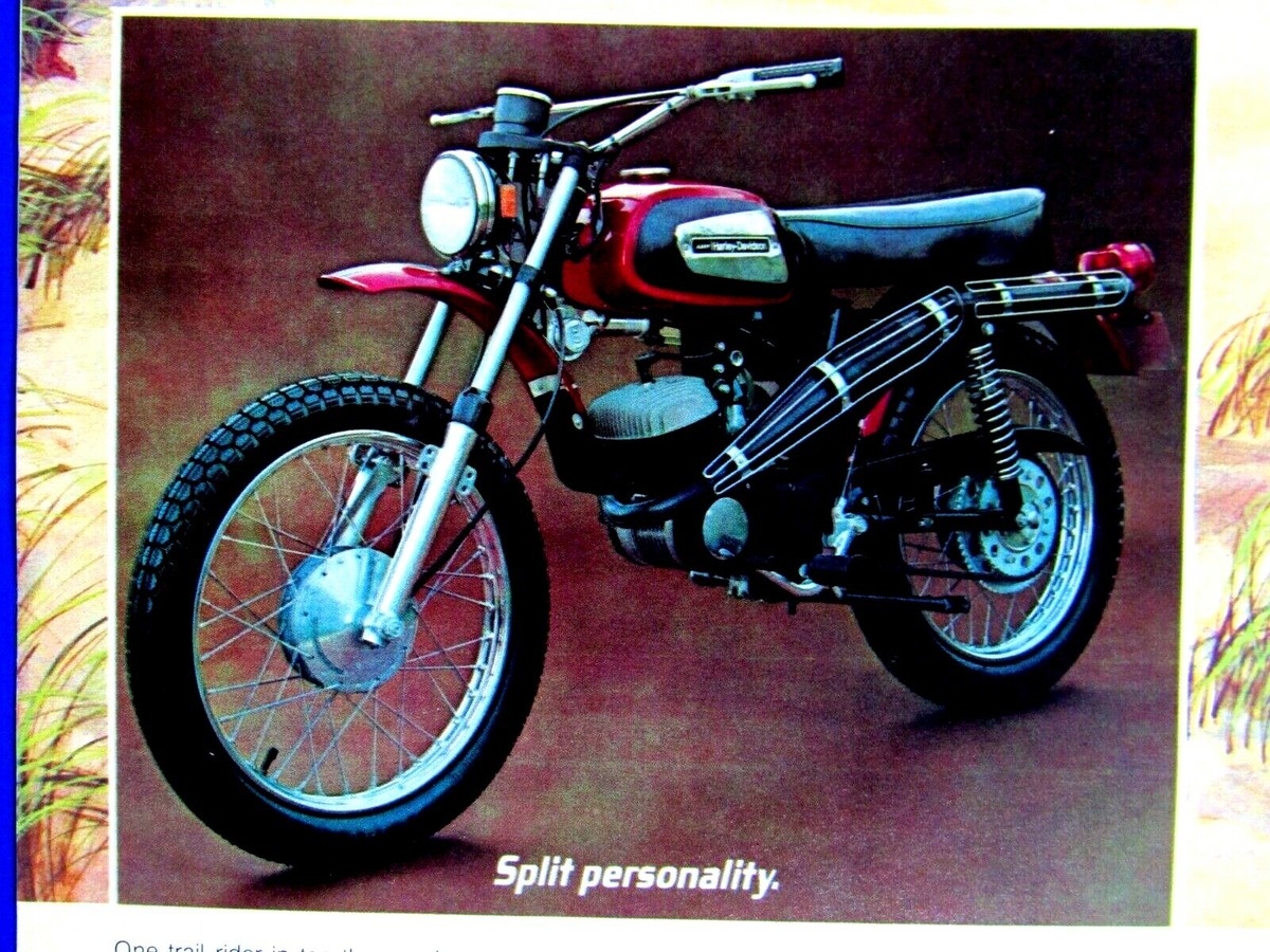 1972 Harley Davidson Rapido VTG Split Personality Original Print