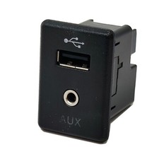 Modulo porta presa USB + AUX bracciolo centrale per Nissan Qashqai 2014-18 US24