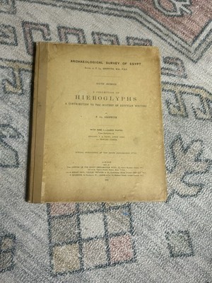 Collection of Hieroglyphs A Contribution to the History of Egyptian Writing 1898