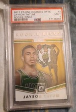 2017-18 Panini Donruss Optic Jayson Tatum RC PSA 9 MINT Rookie Kings Celtics #3