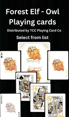 Forest Elf   Owl - playing cards   Select Single card from list   ZV 48