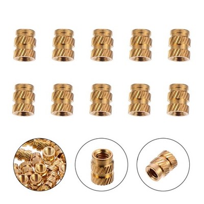 50 Stcs Knurled Nuts Gewinde Einsätze Nussgewinde für 3D -Druckmaschinenteile