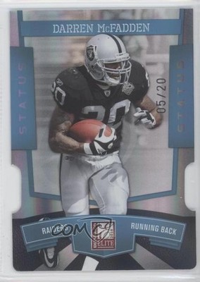 2010 Donruss Elite Light Blue Status Die-Cut 5/20 Darren McFadden #71 1h1