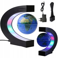Schwebender Globus Magnetische Weltkugel schwebend rotierend mit LED-Leuchten DE