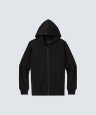 Unbound Merino Men's Compact Travel Hoodie  Black  Size Large