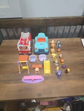 BLUEY Friends Toy With Different Figures, Fire truck, Furniture Accessories