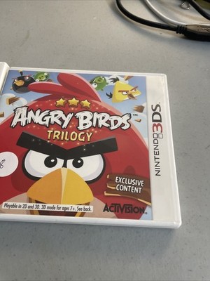 Lot Of 2 Nintendo 3 DS Games: Angry Birds Trilogy And Angry Birds Star Wars.