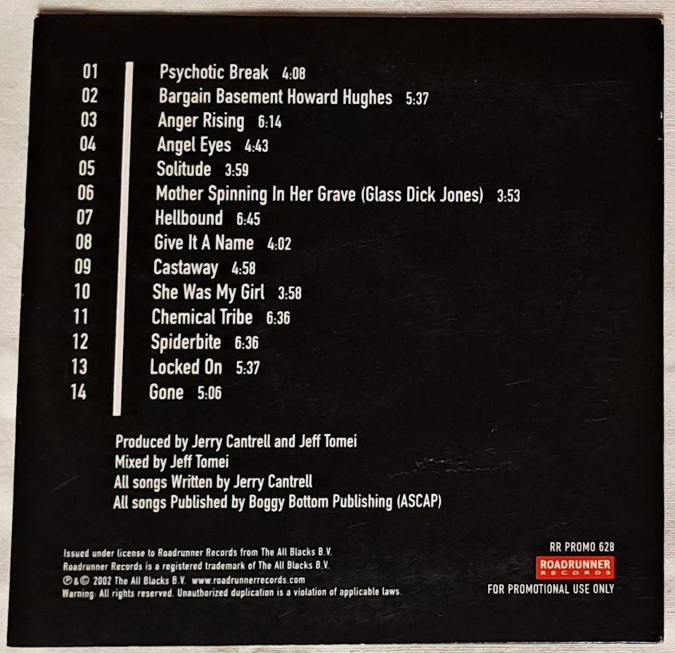 Jerry Cantrell Degradation Trip Promo Alice in Chains Soundgarden Candlebox - Bild 2 von 2