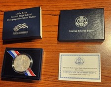 2007-P Little Rock Desegregation Silver Dollar Unc US Mint $1 Commemorative OGP